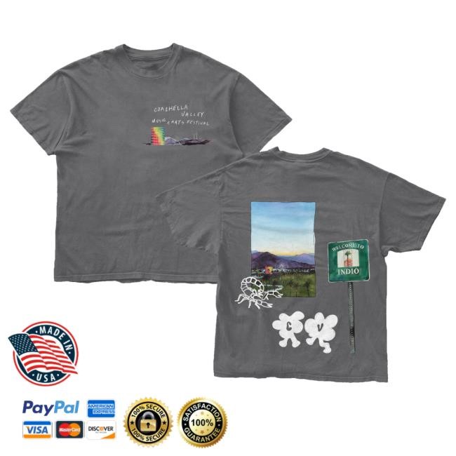 Trending Coachella Merch Coachella Valley Watercolors T-Shirt  Hoodie  Tank Top  Sweater And Long Sleeve T-Shirt - Good Shirt Shop