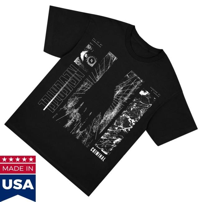 Official Nevertel Merch Criminal Crewneck Sweatshirt Black - Good Shirt Shop