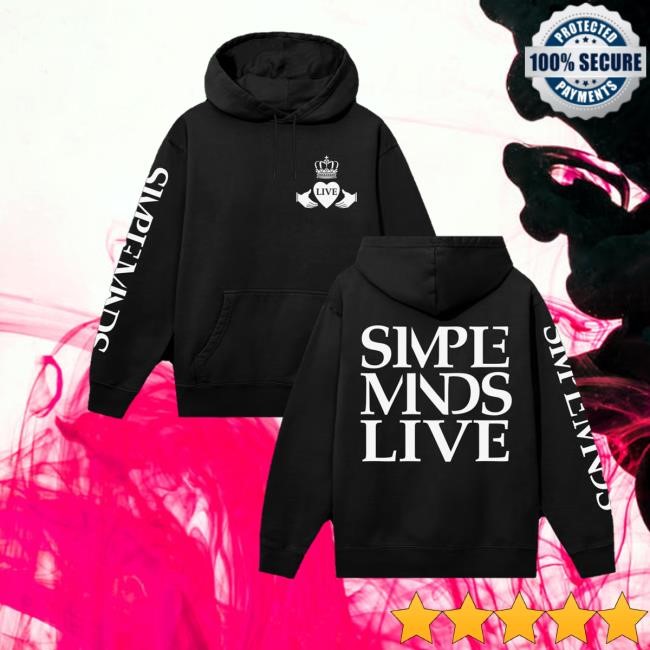 Simpleminds Merch Store Shop Live Black Hoodie Sweatshirt - Good Shirt Shop