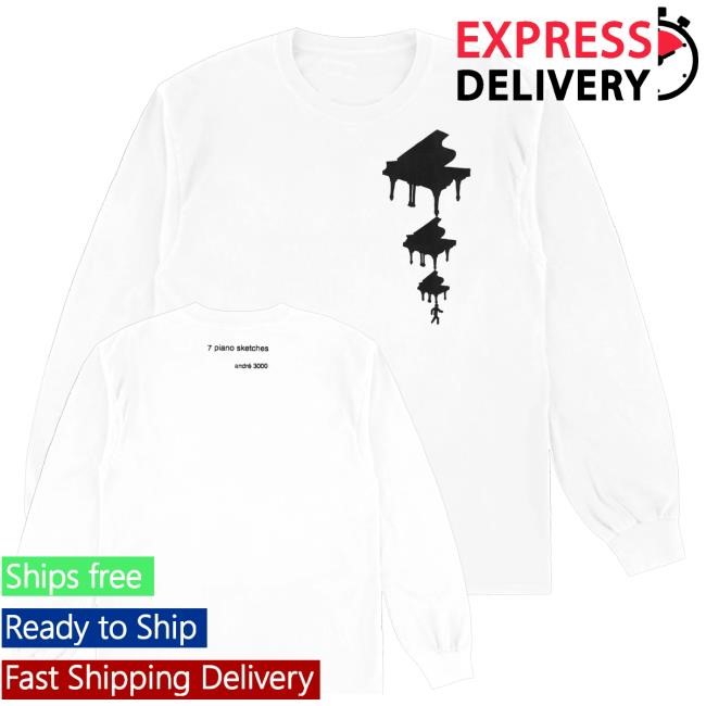Official Andre3000 Merch Shop Store Jim Joe 3 Pianos Long Sleeve Shirt - Good Shirt Shop
