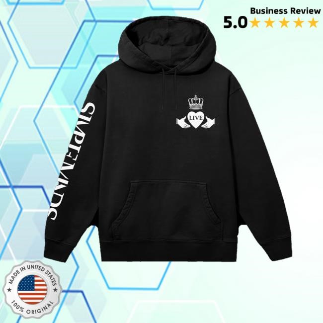 Simpleminds Merch Store Shop Live Black Hoodie Sweatshirt - Good Shirt Shop