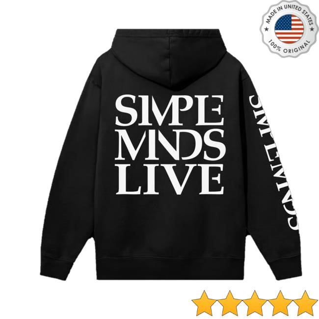 Simpleminds Merch Store Shop Live Black Hoodie Sweatshirt - Good Shirt Shop