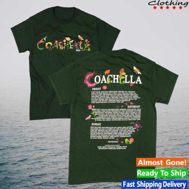 Trending Coachella Merch Desert Critters 2025 Lineup Crewneck Sweatshirt - Good Shirt Shop
